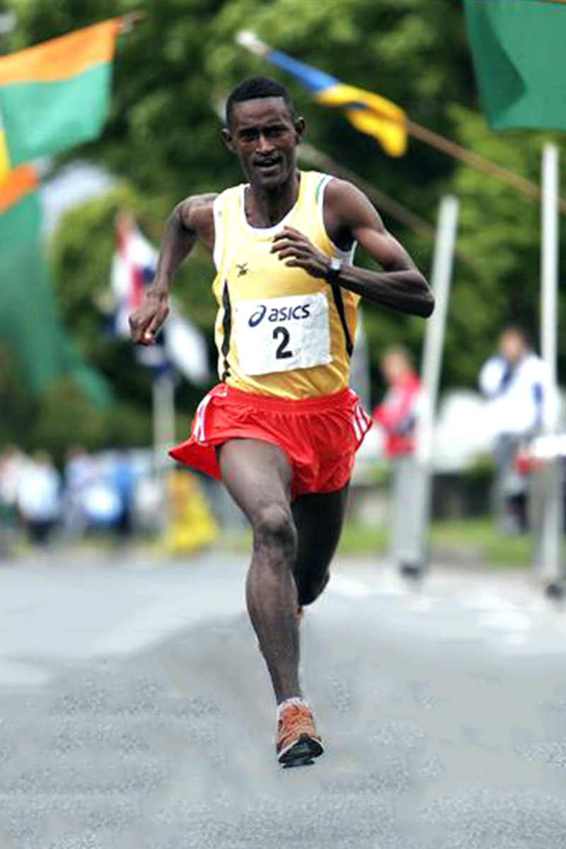 Athlete Kidane Gemechu, Woodies DIY Sportsworld Dublin 5 Mile Classic Road Race, 2009, Dublin